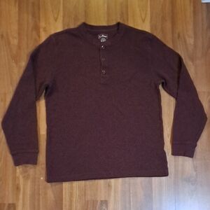 L.L. Bean Maroon Slim Fit Henley